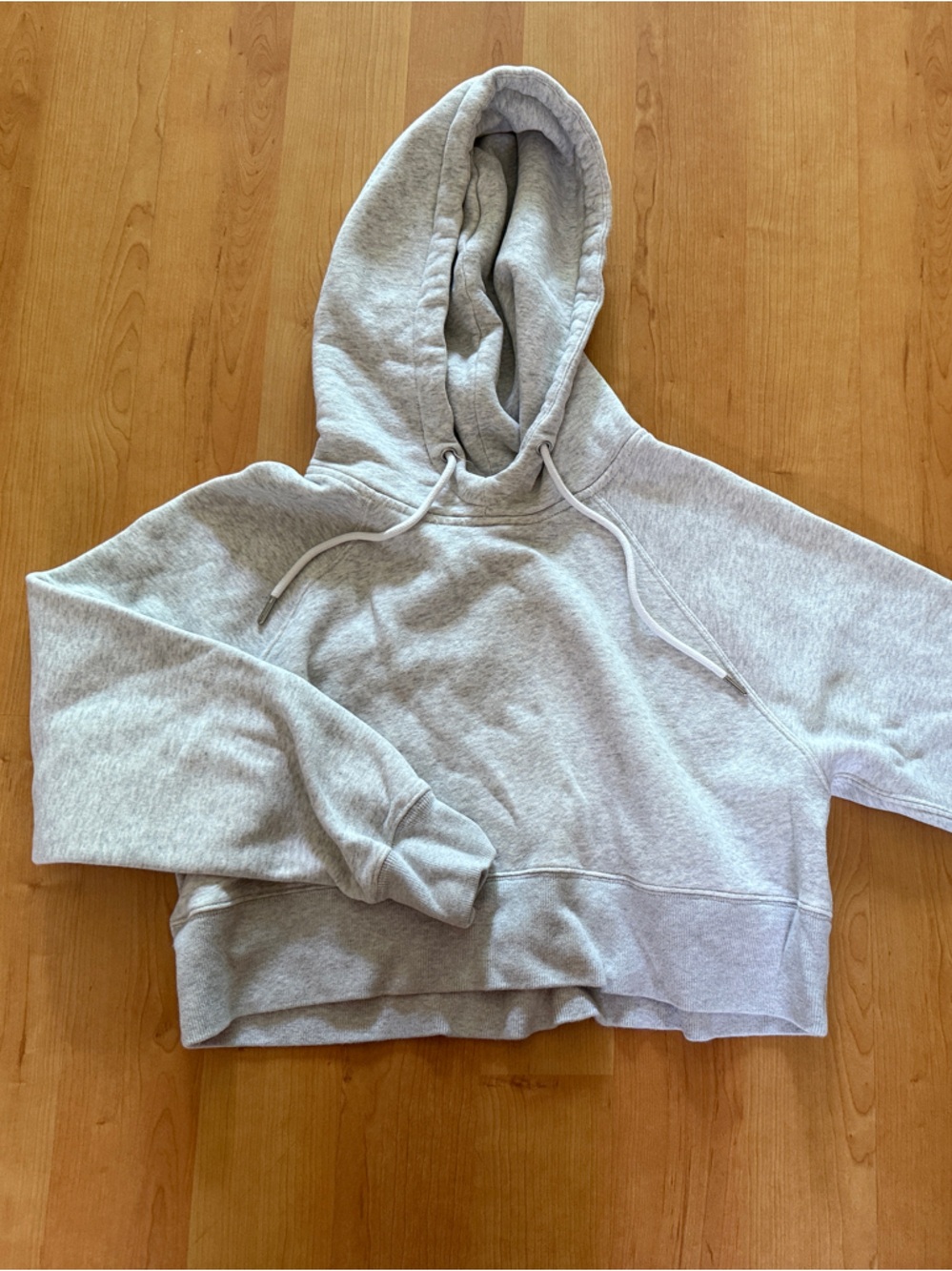 Abercrombie & Fitch Light Gray Hoodie Sweatshirt